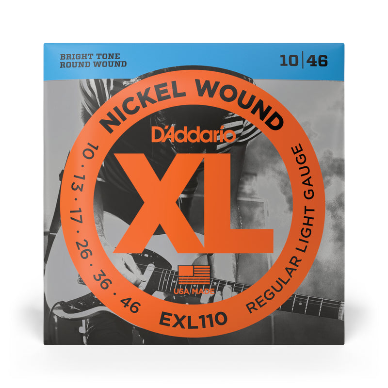 10-46
 Cuerdas Con Entorchado En Níquel Para Guitarra Eléctrica 
 EXL110
