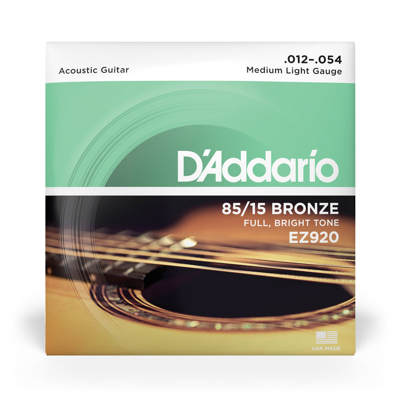 12-54
 Cuerdas Para Guitarra Acústica, Bronce 85/15
 EZ920