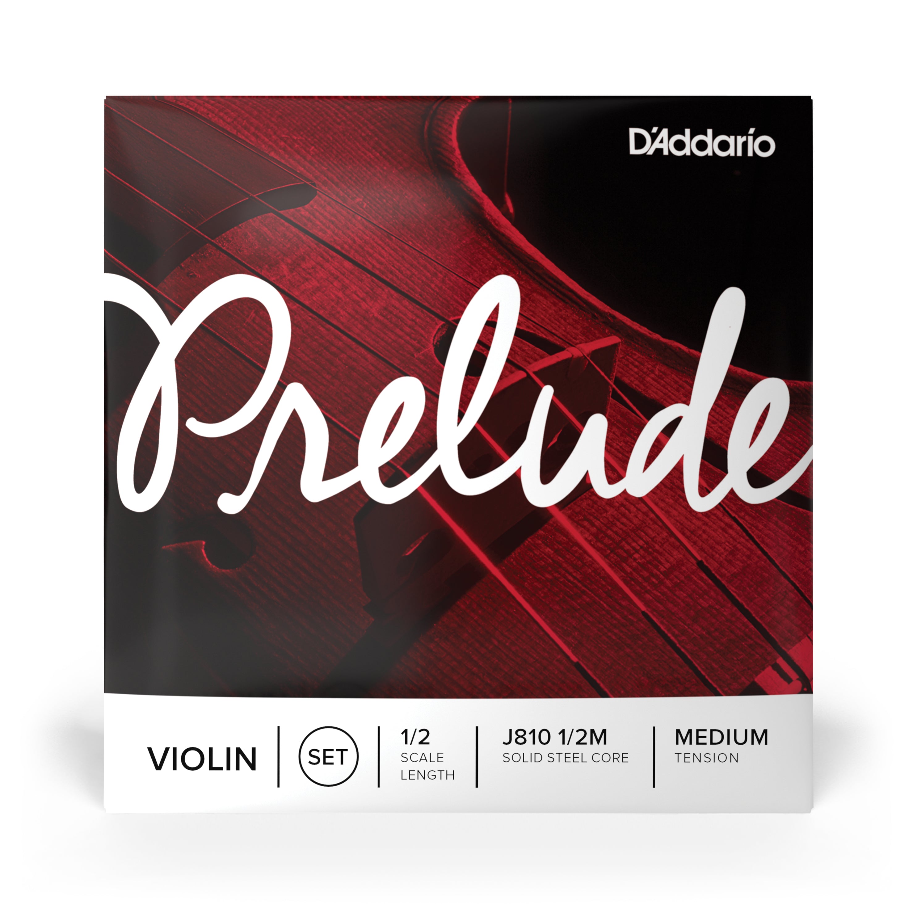 Prelude. Juego de cuerdas para violín, escala 1/2, tensión media
