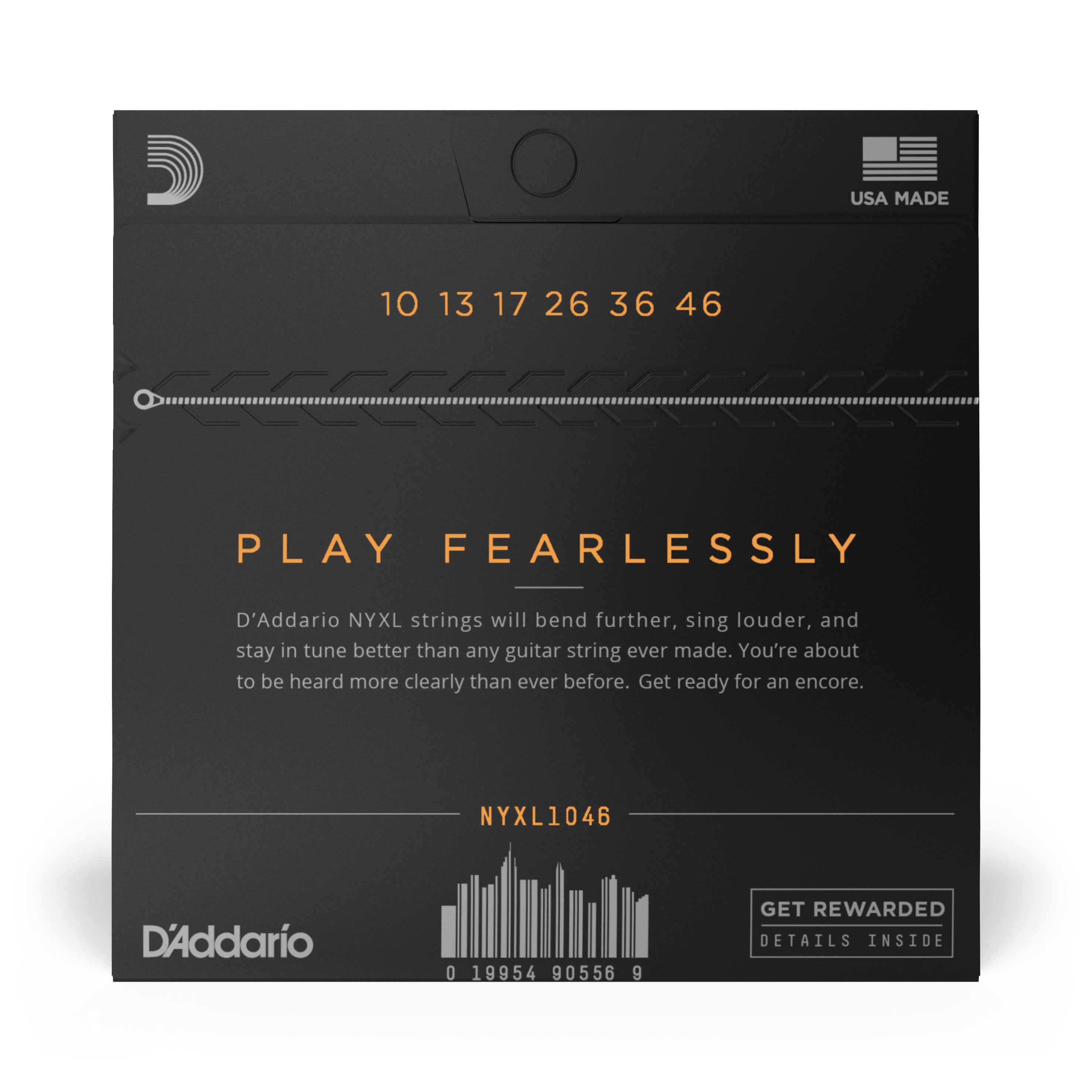 10-46
 Entorchado de níquel, calibre regular fino
 NYXL1046