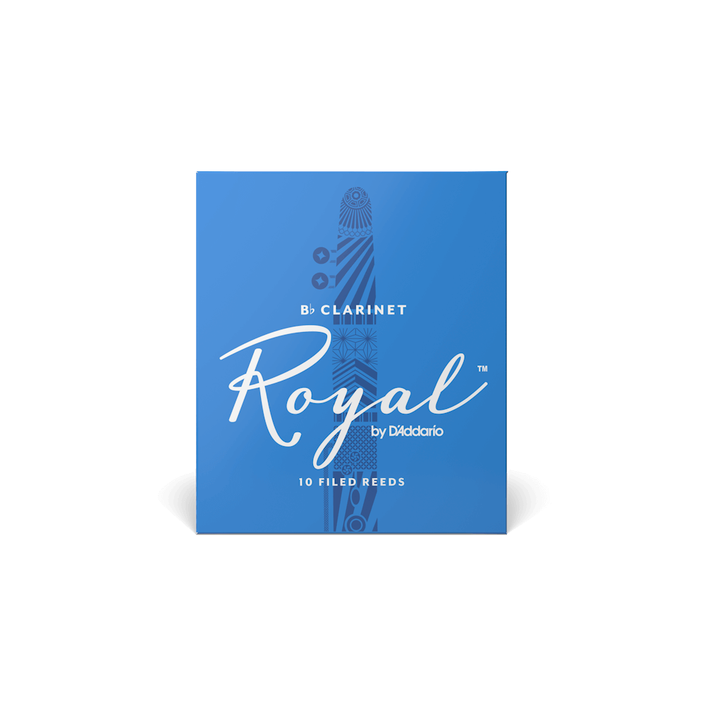 Cañas para clarinete en Si bemol Rico Royal, resistencia de 2.0, paquete de 10