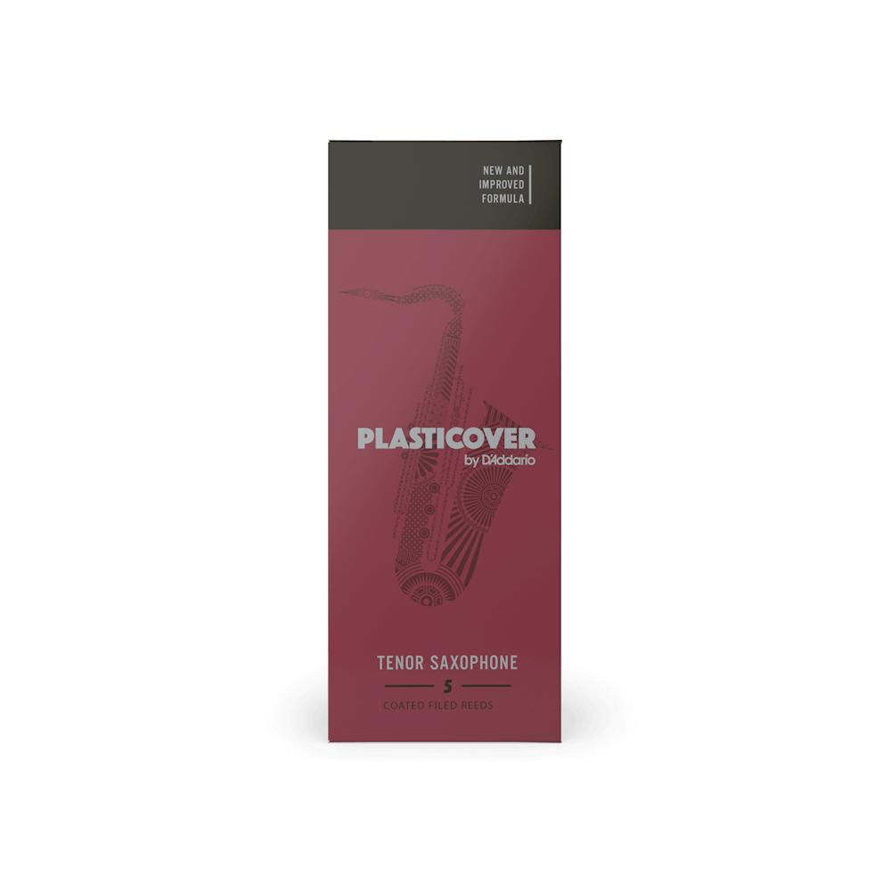 Cañas para saxo tenor Rico Plasticover, resistencia de 2.0, paquete de 5